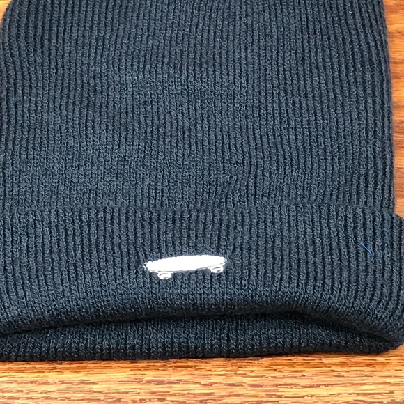 Vans Off The Wall Salton Beanie Blue Cap White - Picture 2 of 5